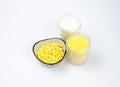 Nutrition foodÃ¯Â¼Å¡ milkÃ¯Â¼ÅCorn juice and corn raw m